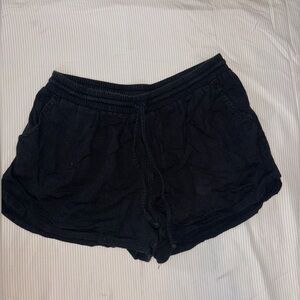 Black cloth shorts